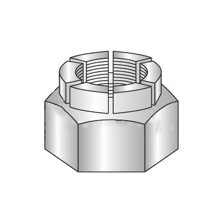 Newport Fasteners Flexible Top Lock Nut, #8-32, Steel, Plain, 0.105 in Ht NB216100B-1